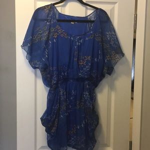 Blue tunic dress